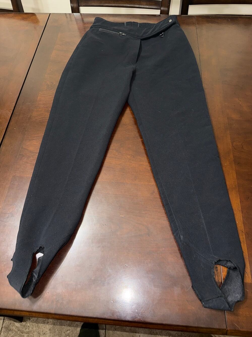 Classic Obermeyer Sport Women's Wool Blend Black Stretch Ski Pants Japan 8 R